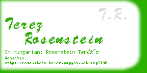 terez rosenstein business card